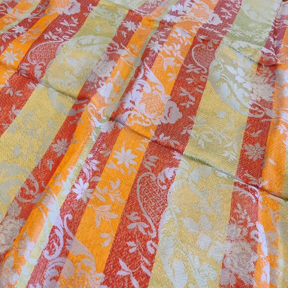 Reversible Vintage Tapestry Silk Bedspread - Picture 8 of 12